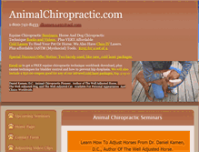 Tablet Screenshot of animalchiropractic.com