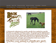 Tablet Screenshot of animalchiropractic.tc